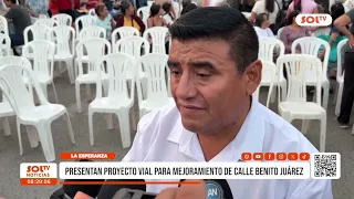 La Esperanza: Road improvement project unveiled for Benito Juárez Street