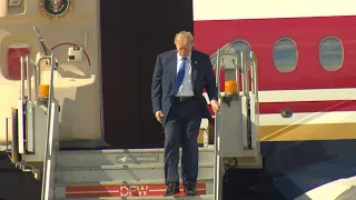 President Trump arrives in Dallas for the first-ever GOP Midterm Convention