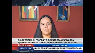 Venezuelan designer uses her creative niche to help earthquake victims