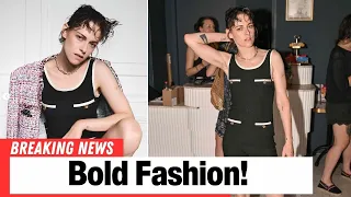 Kristen Stewart Stuns in Leggy Chanel Romper for d la Repubblica