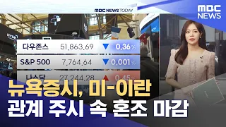 New York stock market closes mixed as U.S.-Iran relations are monitored (09/23/2026/News Today/MBC)