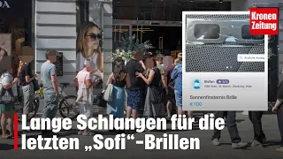 Long lines for the last solar eclipse glasses | krone.tv NEWS