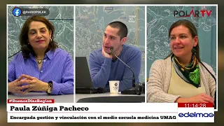 #GoodMorningRegion Andrea Venegas Cárcamo and Paula Zúñiga Pacheco, UMAG Continuing Education
