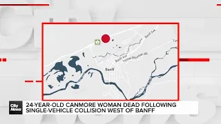 24-year-old Canmore Woman dead following single-vehicle collision west of Banff