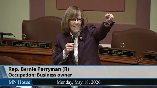 Rep. Bernie Perryman departing member remarks 5/18/26