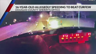 Teen reportedly caught going 44 mph over speed limit, running red lights