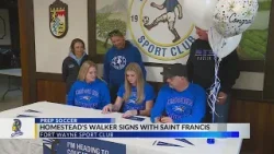 Homestead's Sydney Walker signs with Saint Francis for soccer