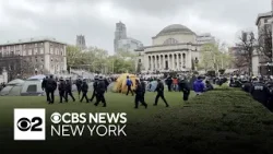 NYPD standing guard at Columbia after protests lead to more than 100 arrests
