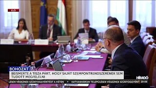 Beismerte a Tisza Párt, hogy saját szempontrendszerének sem tudott megfelelni - HírTV