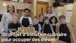 Des élèves du primaire deviennent apprentis cuisiniers