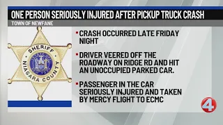 One person seriously hurt following crash in Newfane
