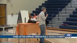Famed author surprises Freeman Public Schools students