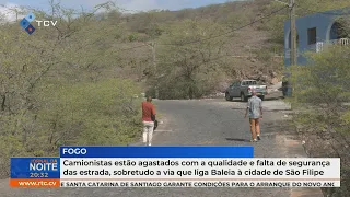 Truck drivers frustrated with road quality and lack of safety, especially on the Baleia-São Filip...