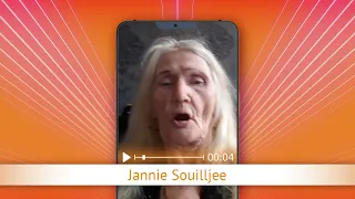 TV Oranje app video message - Jannie Souilljee