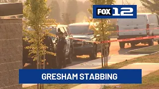 Police: Suspect found hiding in bushes after stabbing in Gresham