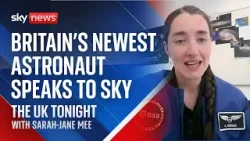 Britain's newest astronaut discusses the challenges ahead