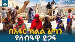 በአፋር ክልል የሰብዓዊ ድጋፍ ተደራሽነት | በራስ አቅም የተከናወነ ፈጣን ምላሽ