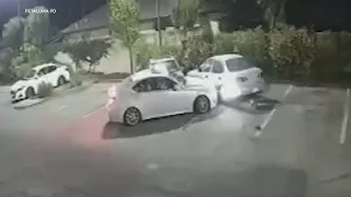 Security video shows hit-and-run crash at Bay Area Taco Bell parking lot