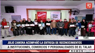 CINCO TV - EL TALAR CELEBRATED A NEW ANNIVERSARY BY RECOGNIZING THE WORK OF ITS COMMUNITY