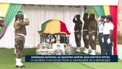 Hommage national au quartier-maître Jean-Baptise DOTOU : Le sacrifice d’un soldat