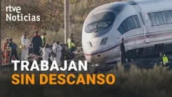 Alcance de trenes en Urda | Los bomberos siguen trabajando en la zona cero del accidente | RTVE