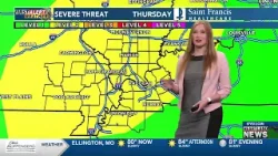First Alert Action Day issued for Thurs. due to threat of severe weather