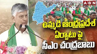 ఉమ్మడి ఆంధ్రప్రదేశ్ ఏర్పాటు పై సీఎం చంద్రబాబు | CM Chandrababu On Formation Of AP | ABN Telugu