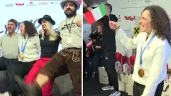 Olympische Spiele: Brignone tanzt im Österreicher-Haus