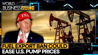 US Weighs Fuel Export Ban to Curb High Prices | WION Business Watch