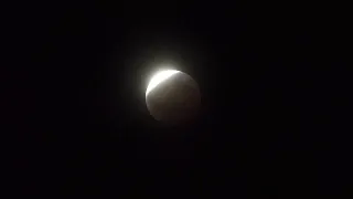 Partial lunar eclipse was visible in El Salvador