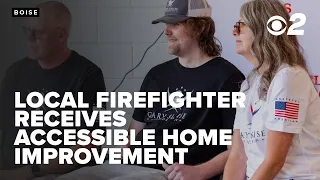 Local firefighter receives improvement making home more accessible