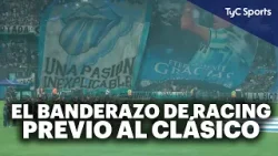 LOCURA EN EL BANDERAZO DE RACING PREVIO AL CLÁSICO DE AVELLANEDA ?