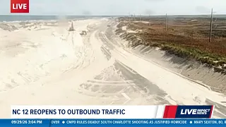 NC 12 reopens on Outer Banks after Outer Banks washed out highway