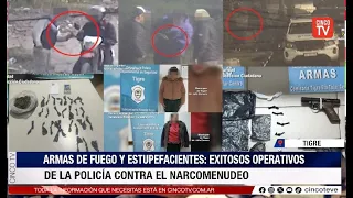 CINCO TV - FIREARMS AND DRUGS SEIZED IN SUCCESSFUL RAIDS AGAINST DRUG DEALING