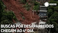 Chuvas em MG: buscas por desaparecidos chegam ao 4º dia Chuvas em MG: buscas por desaparecidos chegam ao 4º dia