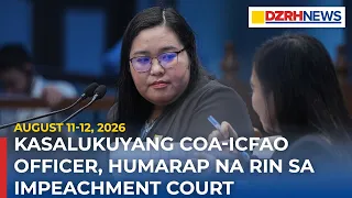 Mga kaganapan sa impeachment trial ni VP Sara Duterte ngayong linggo (August 11-August 12)