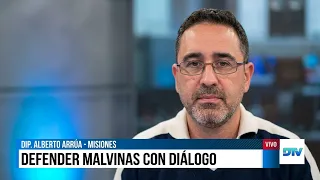 "We will always defend the Malvinas through dialogue," Alberto Arrúa on DTV