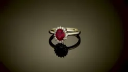 Madagaskar Bemainty Rubin 375 Gold Ring, 1,69ct