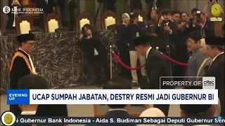 Taking Oath of Office, Destry Officially Becomes BI Governor