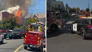 Oakland suspect arrested after shooting at officers, setting house fire in hourslong lockdown