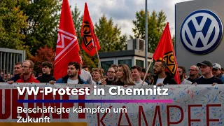 VW Protest in Chemnitz: Employees Fight for Their Future | Sachsen Fernsehen