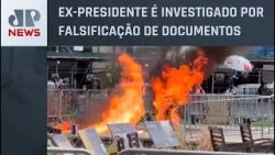 Homem ateia fogo ao próprio corpo durante julgamento de Trump
