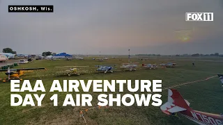 Air show montage from Day 1 of EAA Airventure in Oshkosh