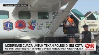DKI Kembali Gelar Modifikasi Cuaca, Larutan Surfaktan Digunakan Tekan Polutan