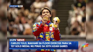 Carlos Yulo, naghari sa floor exercise para sa 1st gold medal ng Pinas sa 20th asian Games