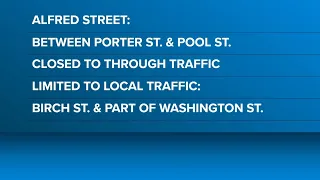 Alfred Street in Biddeford closed for road work through Wednesday