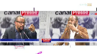 CANAL PRESSE: MAJOR DEBATE BETWEEN TRESOR KALALA (GOVERNMENT) AND SERGE MANIA (OPPOSITION)