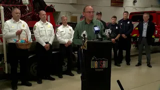 Wisconsin Congressman Tom Tiffany speaks after plane he was on made emergency landing in lake