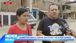 Hechos en Willax - MAR 11 - CONDUCTOR CHOCA CONTRA MOTOTAXI Y DEJA DOS HERIDOS | Willax