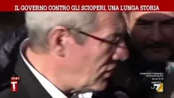 Il governo contro gli scioperi una lunga storia